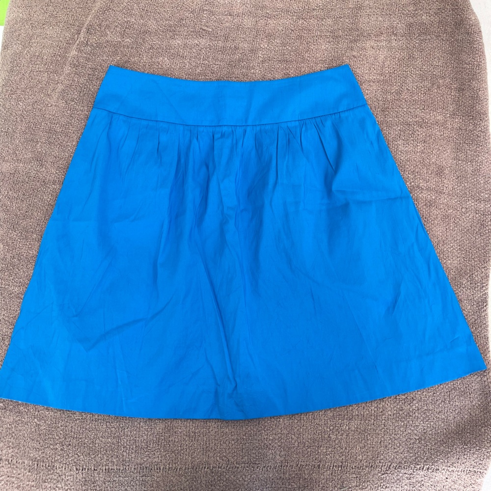 Theory Cerulean Silk Skater Skirt Size 10
